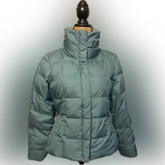 Eddie Bauer EB700 Sz SP Emerald Green Goose Down Puffer Woman’s Jacket - Picture 1 of 11